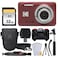 PHOTO4LESS Kodak PIXPRO FZ55 Digital Camera Red 32GB Memory Card Point and Shoot Camera Case Extendable Monopod Lens Cleaning Pen LCD Screen Protectors Table Top Tripod Ultimate Bundle
