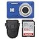 PHOTO4LESS Kodak PIXPRO FZ55 Digital Camera Blue Point Shoot Camera Case Sandisk 128GB SDXC Memory Card