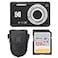 PHOTO4LESS Kodak PIXPRO FZ55 Digital Camera Black Point Shoot Camera Case Sandisk 128GB SDXC Memory Card