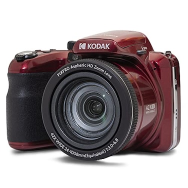 KODAK PIXPRO AZ425 Digital Camera 42x Optical Zoom Bridge with 20MP BSI Sensor LiIon Battery OIS 1080p Full HD Video Red