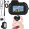 Omana Mini Keychain Digital Camera 32GB Portable HD Video Camera with Photo Capture Tiny Pocket Camcorder with Keychain Loop Recording Motion Detection Rechargeable Small Camera for Travel Kids