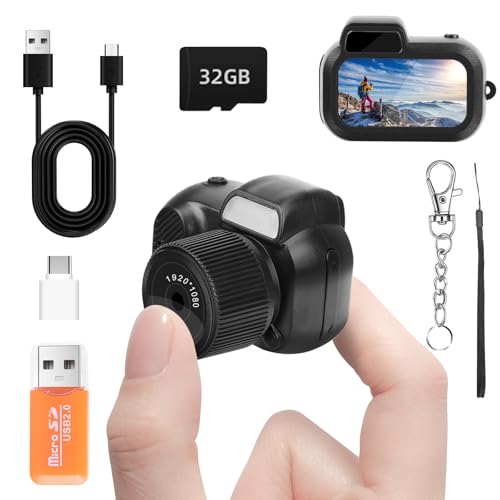 Mhaohuofu Mhaohuofu Mini Keychain Camera 32GB