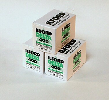 Ilford 3 Rolls Delta 400 Film 36 Exp