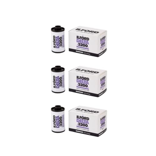 إلفورد Ilford Delta 3200 Professional And Print Film 36 Exposures Pack Of 3