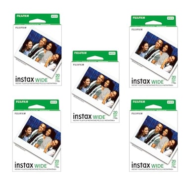 Fujifilm 5 Pack 20Pack Instax Wide Instant Color Print Film ISO 800
