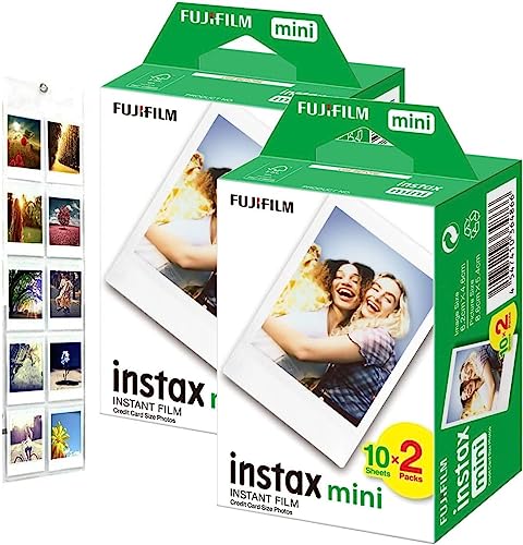 فوجي فيلم Fujifilm Instax Mini Film Bundle Pack 40 Shots Free Wall Album