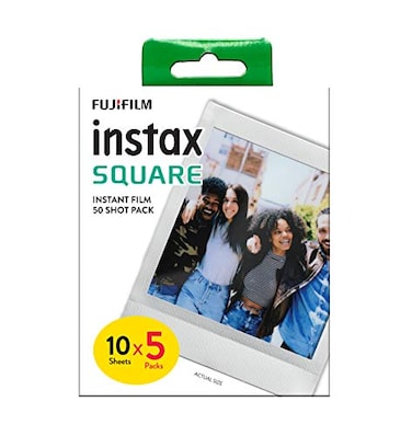 instax Square Film White Border 50 Shot Pack