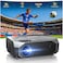 FUDONI Projector with WiFi and Bluetooth Outdoor 4K Support 18000L Projector HD 1080P Max 300 Display Movie Video Portable Home Theater Projector Compatible with USBHDMIiOSAndroidTV Stick
