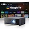 Wanbo X5 Pro Google TV Smart Projector with WiFi Bluetooth 4K Supported 1100 ANSI Outdoor Home Movie Projector Auto Focus Keystone HDMI 20 Voice Control HDR10 2025 Upgrade