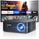 PUTRIMS Ultra BrightGoogle TV4K Support SmartProjector with WiFi 6 and Bluetooth Builtin Apps Outdoor Movie Proyector 1080P Home Theater Auto Focus Projector K12 Gray Standard