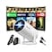 Nonete 2026 Upgraded Mini Projector Support 4K 1080P FHD Auto Keystone 270 Rotatable with WiFi 6 and Bluetooth 52 Projector Portable Compatibile with HDMITV StickMemory StickLaptopWhite