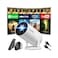 Nonete 2026 Upgraded Mini Projector Support 4K 1080P FHD Auto Keystone 270 Rotatable with WiFi 6 and Bluetooth 52 Projector Portable Compatibile with HDMITV StickMemory StickLaptopWhite