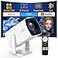 TMY Netflix App Available Projector with Built in Apps 1080P Movie Projector with WiFi and Bluetooth 270 Rotatable Outdoor Projector for PhonePCHDMIUSB white