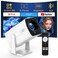 TMY Netflix App Available Projector with Built in Apps 1080P Movie Projector with WiFi and Bluetooth 270 Rotatable Outdoor Projector for PhonePCHDMIUSB white