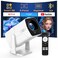 TMY Netflix App Available Projector with Built in Apps 1080P Movie Projector with WiFi and Bluetooth 270 Rotatable Outdoor Projector for PhonePCHDMIUSB white