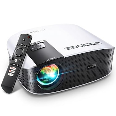 GooDee 4K Smart Projector with 5G WiFi and Bluetooth Builtin Streaming Apps Dolby Audio 400 Outdoor Movie Projector for Home Theater Compatible with TV Stick iOS Android