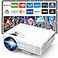 Puxinat Mini Projector 1080P Full HD Supported Portable Movie Home Theater Projector Compatible with TV Stick Smartphone Tablet PC HDMI USB AV TF