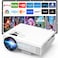 Puxinat Mini Projector 1080P Full HD Supported Portable Movie Home Theater Projector Compatible with TV Stick Smartphone Tablet PC HDMI USB AV TF