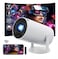 Amovfilm HY300 Projector with WIFI6 Bluetooth Supports 4K1080P Android TV 110 Mini Portable 180 Rotatable Auto Keystone for LaptopPCSmartphone