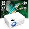 KEEPWISE Mini Projector with WiFi and Bluetooth 1080P Supported Outdoor Movie Projector Compatible with AndroidiOSWindowsTV StickHDMIUSB