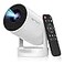 SKUOU Electric FocusMini Portable Projector with 4K Support Bluetooth 54 WIFI6 5watt Sound Base Speaker 260 ANSI Android 11 210 Rotation Auto Keystone Correction Video Projector HY300 PLUS