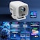 coolid Auto Focus 2026 Upgraded Mini Projector 1080P FHD Support 4K Portable Projector with WiFi6 and Bluetooth54 Builtin App 180 Adjustable Auto Keystone Compatible with HDMILaptopUSB White