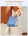 antmap Mini Projector with WiFi and Bluetooth Portable Movie Projector for iPhone 1080P Supports with 3W Speaker for Outdoor Home Theater Compatible with iOSAndroidPCTV StickHDMI