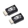 EVanlak 3rd Generrtion Hdmi Edid Emulator Passthrough Eliminated Emulator Adapter Work with Mac Thunderbolt to HDMI SwitchesExtenderAV ReceiverVideo Splitters 4k 3840x216060Hz2pack