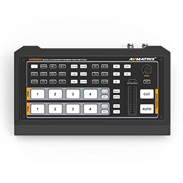 AVMATRIX HVS0403U Multi Format Video Mixer Switcher 2XHDMI 2XSDI Inputs USB Output Real Time Live Streaming Multi Camera Production