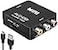 Amtake RCA to HDMI Converter 1080P RCA Composite CVBS AV to HDMI Video Audio Converter Adapter Compatible with N64 Wii PS2 Xbox VHS VCR Camera DVD Support PALNTSC with USB Power Cable