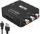 Amtake RCA to HDMI Converter 1080P RCA Composite CVBS AV to HDMI Video Audio Converter Adapter Compatible with N64 Wii PS2 Xbox VHS VCR Camera DVD Support PALNTSC with USB Power Cable