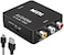 Amtake RCA to HDMI Converter 1080P RCA Composite CVBS AV to HDMI Video Audio Converter Adapter Compatible with N64 Wii PS2 Xbox VHS VCR Camera DVD Support PALNTSC with USB Power Cable