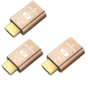 FUERAN HDMI edid EmulatorThrough for Video Splitters Switches Extenders AV Receivers Dummy hdmi Emulator Stable Signal Output3840x216060Hzdefault1080P 3P