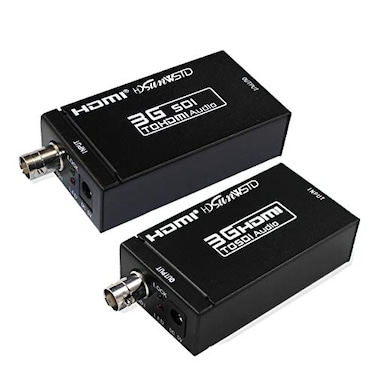 HDSUNWSTD 1080P 3G HDMI to SDI BNC Converter SDI to HDMI Converter HDMI SDIBNC Extender Over Single 100m328ft Coaxial Cables