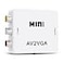 Diyeeni Mini VGA to Video Converter Composite to VGA Adapter TV SetTop Box Audio Video Converter White