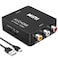 Chodwe RCA to HDMI Converter RCA to HDMI Adapter 1080P Mini RCA Composite CVBS AV to HDMI Video Audio Converter Adapter Support PALNTSC for N64 Wii PS2 PS3 Xbox VHS