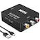 Chodwe RCA to HDMI Converter RCA to HDMI Adapter 1080P Mini RCA Composite CVBS AV to HDMI Video Audio Converter Adapter Support PALNTSC for N64 Wii PS2 PS3 Xbox VHS