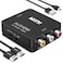 Chodwe RCA to HDMI Converter 1080P Mini RCA Composite CVBS AV to HDMI Video Audio Converter Adapter Supports PALNTSC for N64 Wii PS2 PS3 Xbox VHS VCR Camera DVD with HDMI Cable