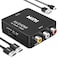 Chodwe RCA to HDMI Converter 1080P Mini RCA Composite CVBS AV to HDMI Video Audio Converter Adapter Supports PALNTSC for N64 Wii PS2 PS3 Xbox VHS VCR Camera DVD with HDMI Cable