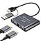 WinRaybot USB to Dual HDMI Adapter 1080P60Hz 2 Port HDMI Splitter Extended Display for PC Dual Monitor Adapter for Laptop USBC to Two HD Converter with Driver Support MacWindows