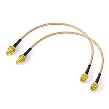 Bingfu WiFi Antenna Extension Cable 2Pack RPSMA Male to RPSMA Female Bulkhead Mount RG316 Cale 30cm 12 inch for WiFi Router Security IP Camera Wireless Mini PCI Express PCIE Network Card Adapter