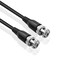 TNP Products RG6 Coaxial Cable 35FT BNC Male to Male Heavy Shielding Black 75 Ohm for Video Broadcasting CCTV Audio Systems