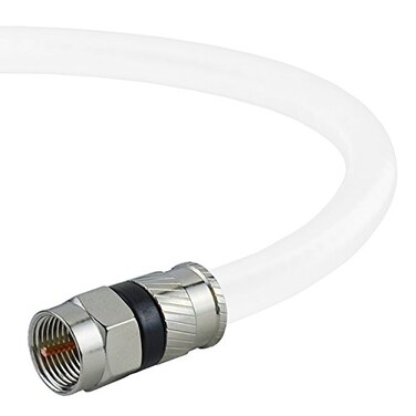 Mediabridge Coaxial Patch Cable 15 ft TripleShielded inWall Rated RG6 Cable with Compression Connectors