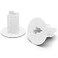 THE CIMPLE CO Dual FeedThrough Bushing for RG6 Coaxial Cable IndoorOutdoor Cable Passthrough and Cover for Walls Cabinets Double FeedThru Wall Grommet Replaces Coax Wallplate White 100 Pack