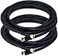 iMBAPrice iMBPrice 2Pack RG6 Coaxial Patch Cable 12 Feet with FType Screwon Connectors in Black
