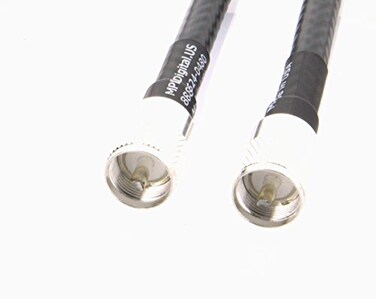 MPD Digital I LMR400 Times Microwave Coaxial Cable I PL259 Male to PL259 Male UHF MPD Connectors I Low Loss RF Coaxial Cable I CB Ham Radio Transmitters Antenna I 4ft