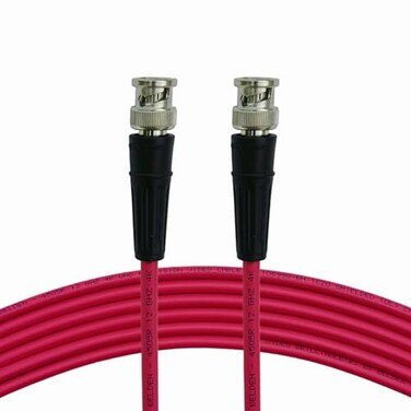 AV-Cables AVCables 12G 4K UHD SDI BNC RG59 Cable Belden 4505R Red 6ft