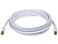 Monoprice Coaxial Cable with F Type Connector RG6 Quad Shield CL2 10 Feet White
