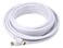 Monoprice 104060 RG6 Quad Shield CL2 Coaxial Cable with F Type Connector25ftWhite