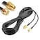 CORONIR 33ft WiFi Antenna Extension Cable Coaxia RP Male to Female Connector for Wireless LAN Router Bridge Cellular Security IP Camera Extension